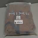 mixi Outdoor Lightweight Backpack Casual Carry On Laptop Backpack Travel Bookbag for Women Men, Water Resistant Durable Hiking Bag for Camping Weekender Sports College Work, 17 Inch, Brown