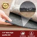 BAGAIL Felt and Natural Rubber Backing Rug Pads 1/4 Thick, 2 x 6 Ft Non Slip Carpet Gripper Keep Rugs in Place, Under Area Rug Protective Cushioned Pads, Carpet Runners, Hardwood Floors Protection