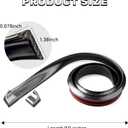 Car Rear Spoiler Roof Lip Kit, 4.9Ft Trunk Spoiler Trim Strip, Universal 3D Rubber Punch-Free Roof Spoiler Wing Sticker for Car Decorations, Automotive Exterior Accessories (Carbon Fiber)