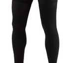 Truform Compression Socks, 20-30 mmHg, Men's Dress Socks, Thigh High Over Knee Length, Black, X-Large
