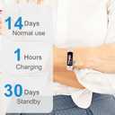 Zeacool Fitness Tracker with 24/7 Heart Rate, Blood Oxygen Blood Pressure Sleep Monitor, Activity Trackers 5 ATM Waterproof,Step Calorie Counter Pedometer Health Smart Watch for Women Men - Pink