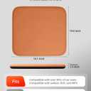 Car Seat Cushion – Breathable Nappa-Style Microfiber Leather & Premium Memory Foam, Non-Slip Seat Pad for Car/SUV/Truck/Office Chair,Lower Back & Hip Support (Cognac-Colored)