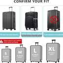 Travelkin Luggage Covers For Suitcase Tsa Approved,Suitcase Cover Protector Fit 18-32 Inch Luggage (XL for 29-32 Inch Luggage)