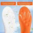 2026 New Steppers Insoles for Men & Women,Cloud Soles for Men, trimmable to fit, with Arch Support to Relieve Foot Pain and Fatigue (1 Pair Orange, Men: 6-7.5/Women: 7-8.5)