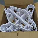 100 Pack White Baby Nursery Closet Hangers, Non-Slip Laundry Infant Pant Hanger for Newborn Clothes Gift, Ultra-Thin Plastic Hanger for Girl Boy Toddler Kid White