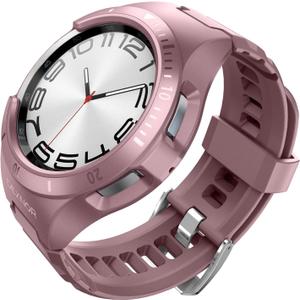 Dexnor for Samsung Galaxy Watch 6 Classic Band [47mm] [43mm], Galaxy Watch 6 Band [40mm] [44mm], [Raised Bezel & Snap-on] Rugged Shockproof Case for Galaxy Watch 6 / Watch 6 Classic (2023)