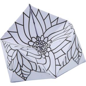 3 x Fun Express Color Your Own Flower Kaleidocycles - 12 Pieces, 5" x 12.5"