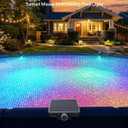 Solar Pool Lights for Inground & Above Ground Pool, 10-Color 4-Mode LED Pool Lights, Underwater Swimming Pool Lights with Timer, Submersible Pool Lights with Remote, Waterproof Design (Black, 1 Pack)