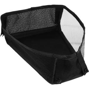 MERRYHAPY Stroller Bottom Storage Bag Mesh Organizer Universal Lightweight Stroller Basket Holder for Diapers Toys Essentials 11.02X4.72X3.93 Inch