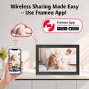 10.1 Inch WiFi Digital Picture Frame 1280x800 HD IPS Touch Screen, Smart Photo Frame, Auto-Rotate, Instantly Share Photos/Videos and Send Best Wishes from Anywhere(16GB, Black)