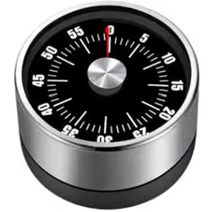 Digital Kitchen Timer for Cooking, Loud Alarm, Magnetic Back (Black)