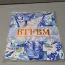 BTFBM Women Summer Dresses Casual Sleeveless Floral Maxi Dresses (Blue, XL)