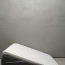 Bedluxe Wedge Pillow, 10 inch Bed Wedge Pillow for Headboard, Pillow Wedge for Acid Reflux Relief, Sleeping, Back Pain Relief, Snoring, Triangle Pillow Wedge - Cooling Memory Foam Top, White/Grey