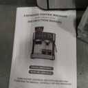 Joy Pebble 15 Bar Espresso Machine with Grinder & Milk Frother, All-in-One Coffee Maker for Home Baristas, 30-Position Grinder, 2.9L Removable Tank,for Cappuccino Latte