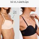 Pepper Bra for AAB Cups | Strapless Lightly Lined Multiway Underwire Bra for Women with Convertible Straps (32B, Black)