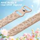 SNBLK 6 Pack Floral Engraved Bands Compatible with Apple Watch Bands  Women Men, Silicone Flower Pattern Strap for iWatch Series 11 10, Size: 38mm/40mm/41mm/(42mm-Series 11 10)