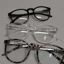 IBOANN Chic & Comfy Blue Light Glasses for Women - 3-Pack Round Frames, Screen-Ready Style with UV Protection Coating
