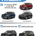 FengYu 300lbs Roof Rack Cross Bars Compatible with 2019-2026 KIA Telluride S SX SX-P EX Upgraded Crossbars, Lockable Heavy Duty Aluminum Roof Rails Cargo Bars (Not for LX, X-Line or X-Pro)