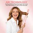 6 in 1 Professional Hot Air Styler Powerful Hair Dryer Brush & Multi-Styler with Auto Wrap Curlers Styling Without Heat Damage Fast Drying Curling Volumizing Travel Bag Ideal Gift for Women