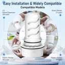 Water Filter Replacement for Lifestraw Home Dispenser 18 C/Glass Pitcher 7 C/Plastic Pitcher 10 C/Plastic Pitcher 7 C.6 Activated Carbon + Ion Exchange Filter and 1 Membrane Micro Filter (6+1)