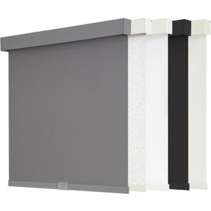 AOSKY Blackout Roller Shades Cordless Blinds for Windows, Free-Stop Shades with Valance, Thermal Insulated Fabric, UV Protection, Natural Woven Blinds for Home and Office (36.5" W x 72" H, Grey)