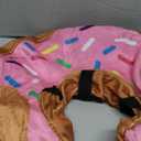 BENCMATE Inflatable Dog Cone Collar Alternative, Soft Dog Cone for Small Medium Large Dogs and Cats, Neck Recovery ECollar Donut Collar After Surgery (Large, Donut-Strawberry)