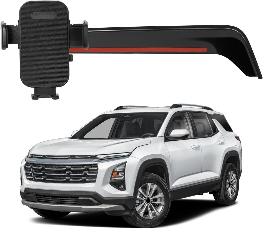 11.3Inch Car Phone Holder Mount Compatible with Chevy Equinox LT/ACTIV/RS 2025(Not fit for EV) Accessories Custom Fit Screen & Mobile Phone 360Adjustable Cell Phone Stability Car Decoration Mods