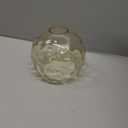 3 Pack Fixture Replacement Globe Shade, 6 Inch Diameter, E26 Base Amber Hammered Glass, Glass Globe Lampshade Cover for Pendant Chandelier Vanity Light No Hardware