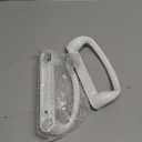 Sliding Glass Door Handle & Lock - Mortise Style White Diecast, Fits 3-15/16 in Hole Spacing - Replacement Patio Handle Set & Sliding Door Lock