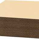 Golden State Art, 25 Pack 6x9 Corrugated Cardboard Sheets, Flat Cardboard Pads for Packing, Mailing, Moving, Shipping, Crafts (1/16" Thick)