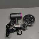 slopehill Professional Ionic Hair Dryer, Powerful 1800W Fast Drying Low Noise Blow Dryer with 2 Concentrator Nozzle 1 Diffuser Attachments for Home Salon Travel (Grey)