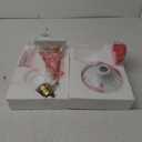 GLOBE Electric 51344 1-Light Plug-in or Hardwire Swing Arm Wall Sconce, White, Brass Accents, White-Cloth Cord, Mounted Bedside Lamp, Kitchen Sconces Wall-Lighting, Bulb Not Included