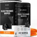 Electronic Wipes Screen Cleaner [40 Wipes] Streak-Free Screen Wipes Computer Screen Wipes & TV Screen Cleaner - Screen Wipes for Electronics, Screen Cleaner Wipes - [Microfiber Cloth+40 Wipes]