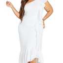 City Chic Women's Plus Size Izabela Maxi Dress, 24