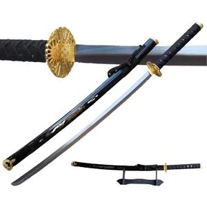 Katana Last Samurai Sword - Real Stainless Steel, Full Tang, Hand Forged, Not Carbon Steel, Free Stand Hand Forged Made (Black) Katana Last Samurai Sword - Real Stainless Steel, Full Tang, Hand Forged, Not Carbon Steel, Free Stand Hand Forged Made (Black)