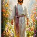 LWJARTFY Jesus Wall Art Christian Canvas Poster Print (Canvas, 12x16in)