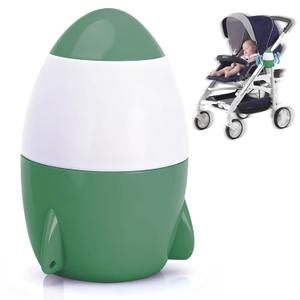 Hands-Free Rocker with 5-Speed Settings and 40-Minute Timer, Baby Stroller Vibrating Soothing Device Gently Rocks Any Stroller or Pram, Essential Gifts for Newborns (Green)