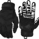 Seibertron SPS Series Touchscreen Motorcycle Motocross BMX ATV MTB Bicycle Cycling Full or Half Finger Gloves Adult and Youth (SPS-1 black)