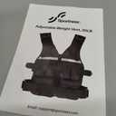 Sportneer Weighted Vest for Men Women: 2lb - 30lbs Adjustable Weighted Vest Men with Reflective Stripe Weight Vest Running Vest for Women Gym Home Workout Fitness Exercise Strength Training Black