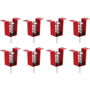 PATIKIL Ceiling Spring Vibration Isolator Hangers, 8 Pack 66lbs Mechanical Vibration Damping Mounts Anti Vibration for A/C Air Processor Bedroom Theater Studio,(HV) Red
