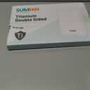 Titanium Cutting Board Double Sided Food Grade, Pure Titanium/PP for Kitchen, Cutting Board Easy to Clean[15.5*10.5+12*8.5] (Silver)