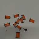 Miniature Bench, Mini Village Garden Chair Model Dollhouse Accessories Train Platform Bench Toys Landscape Decor Christmas Desktop Ornaments Party Favors(10PACK)