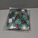 ANGELGGH Family Matching Christmas Onesie Pajamas, Vacation Cute Printed One Piece Pajamas, Xmas Hooded Holiday Sleepwear (Medium, Green Plaid Santa)