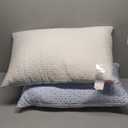 Shredded Memory Foam Pillows Queen Size Set of 2, Cooling Firm Pillows Queen Size 2 Pack for Bed, Adjustable for Side Back Stomach Sleepers