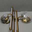 Modern Dimmable Picture Lights for Wall 15.75 Inch Hard-Wired LED Picture Frame Lights for Paintings Gallery Light with Adjustable Swing Arm Display Lights For Artwork, 7W, 2700K, Warm White - Brass