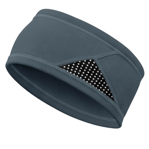 Winter Headbands for Men Women, Reflective Fleece Ear Warmers, Non-Slip Sports Headbands for Running, Cycling, and Daily Wear, Gray