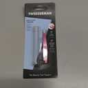 Tweezerman Mini Slant Tweezer - Tweezers for Eyebrows, Travel Tweezers for Eyebrows, Facial Hair (Neon Pink)