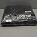 Amazon Basics 6 Piece Oversized Fade resistant Towel set, 100% Cotton towels for bathroom, soft and absorbent, 2 Bath Towels, 2 Hand Towels and 2 Washcloths bathroom towel set, Black