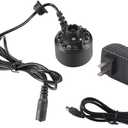 Aramox 12LED Colorful Mist Maker Water Fountain Pond Power Adapter US Plug (US Plug 110V)