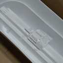 Bloomers Railing Planter with Drainage Holes 24" Weatherproof Resin Planter Polyethylene plastic - White, 24.3 10.5 9.5 inches